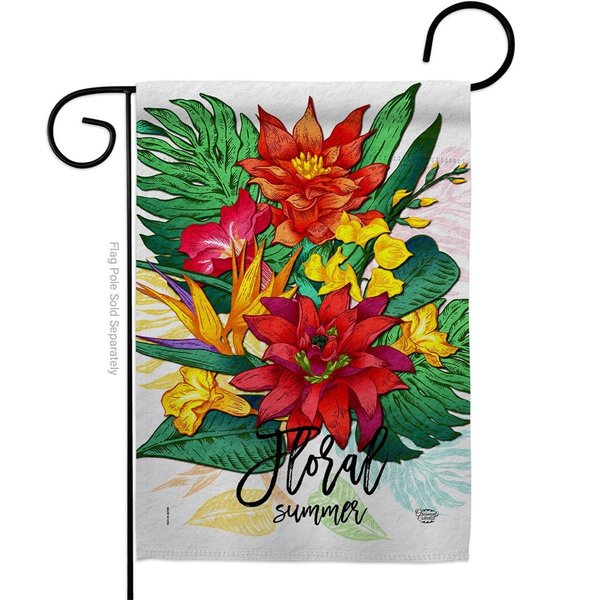 Collection Summer Floral Double-Sided Decorative Garden Flag, Multi Color G192650-BO